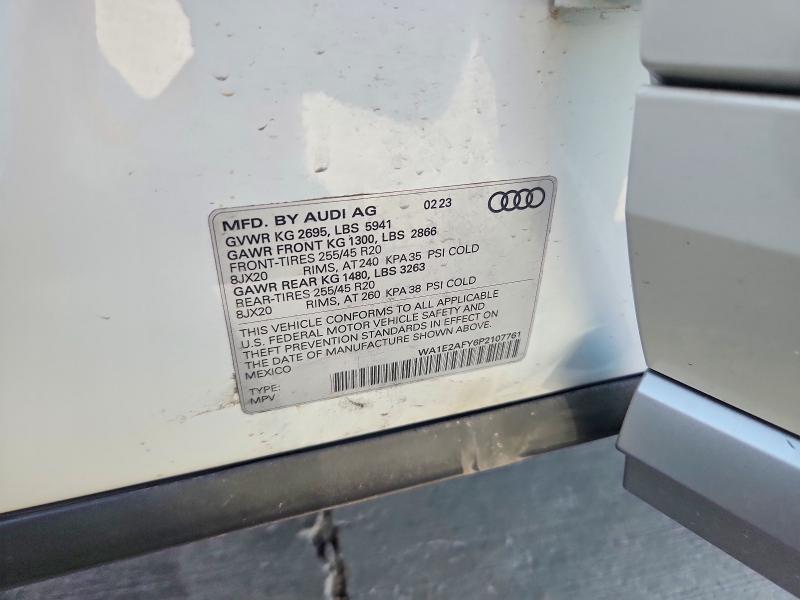 Aukcja sprzedaży 2023 Audi Q5 E, vin: WA1E2AFY6P2107761, numer aukcji: 64643606