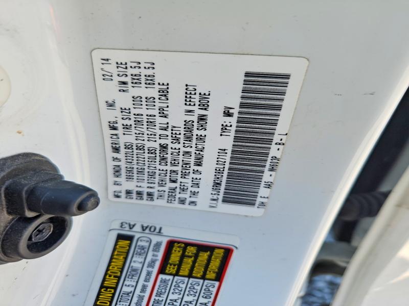 Aukcja sprzedaży 2014 Honda Cr-v, vin: 5J6RM3H38EL027104, numer aukcji: 63877076