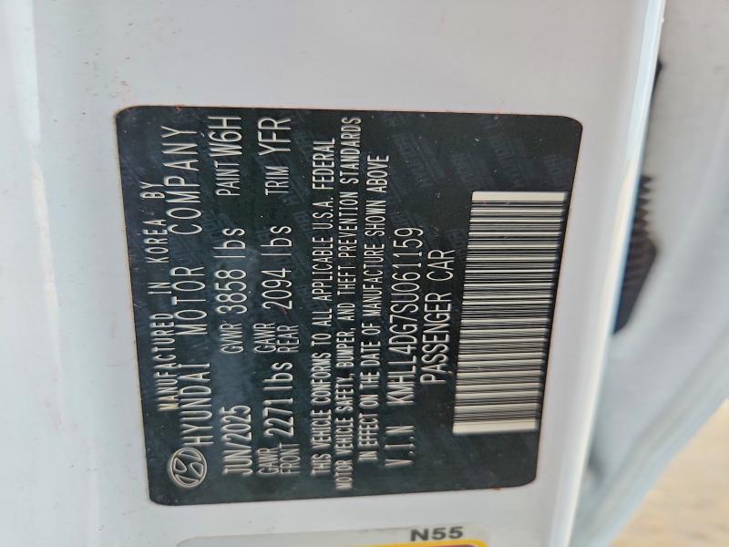 2025 Hyundai Elantra მანქანა იყიდება აუქციონზე, vin: KMHLL4DG7SU061159, აუქციონის ნომერი: 64831086