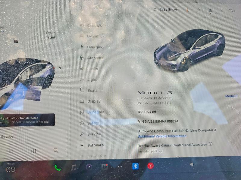 Aukcja sprzedaży 2022 Tesla Model 3, vin: 5YJ3E1EB4NF108824, numer aukcji: 64893566