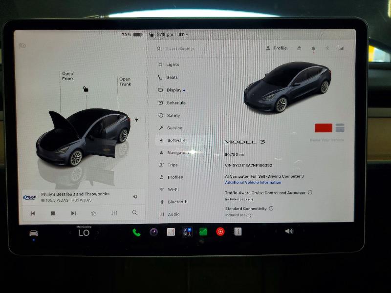 Продаж на аукціоні авто 2022 Tesla Model 3, vin: 5YJ3E1EA7NF186392, номер лоту: 63641336