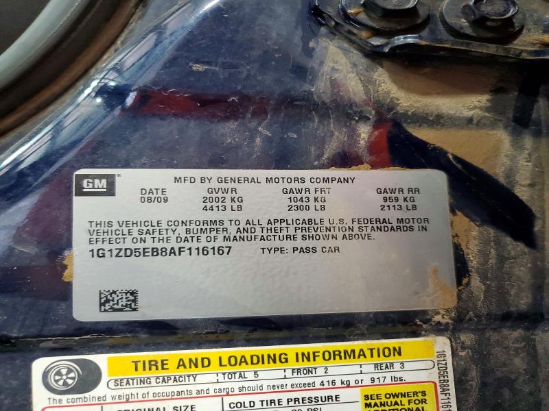 Aukcja sprzedaży 2010 Chevrolet Malibu, vin: 1G1ZD5EB8AF116167, numer aukcji: 65679646
