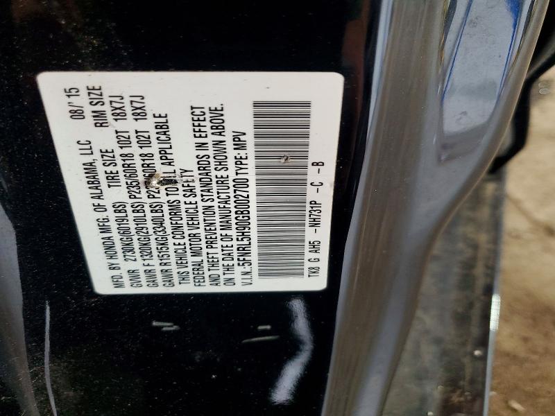 2016 Honda Odyssey მანქანა იყიდება აუქციონზე, vin: 5FNRL5H90GB002700, აუქციონის ნომერი: 64759146