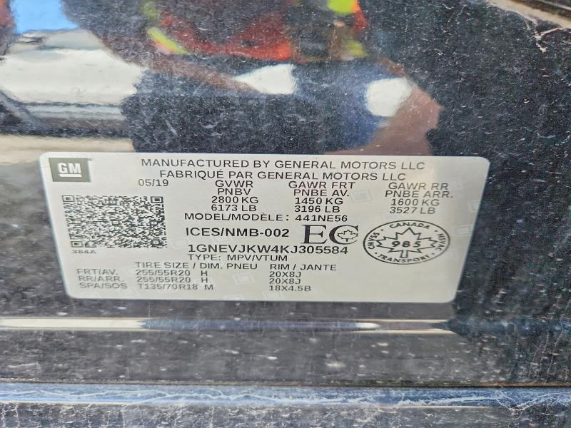 Aukcja sprzedaży 2019 Chevrolet Traverse, vin: 1GNEVJKW4KJ305584, numer aukcji: 66774636