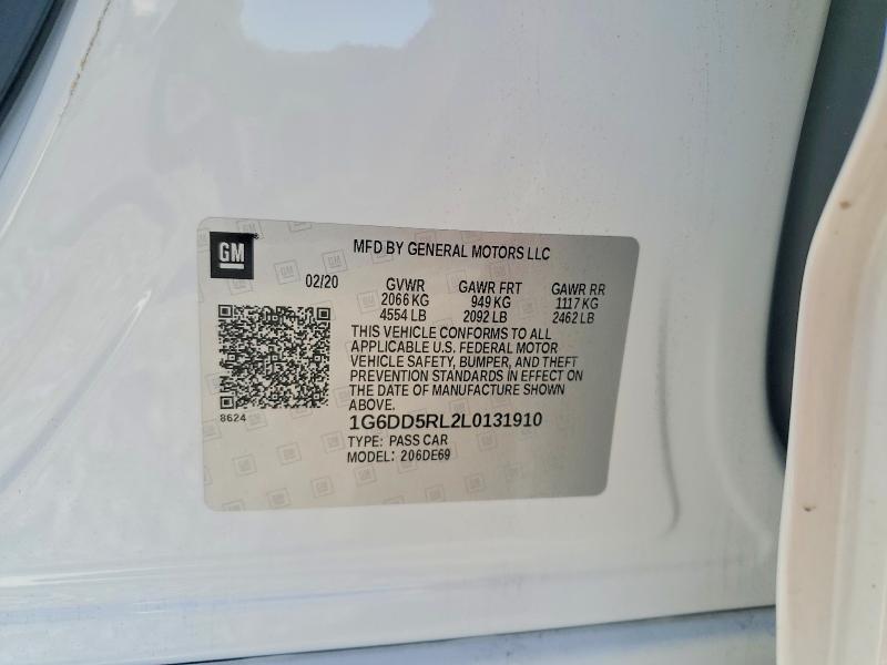 Aukcja sprzedaży 2020 Cadillac Ct4-v, vin: 1G6DD5RL2L0131910, numer aukcji: 65157266