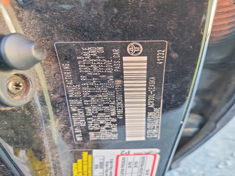 66836246 :رقم المزاد ، 4T1BE32K36U117918 vin ، 2006 Toyota Camry مزاد بيع