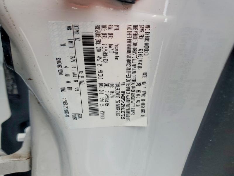 63519886 :رقم المزاد ، 1FADP3K29HL337926 vin ، 2017 Ford Focus مزاد بيع