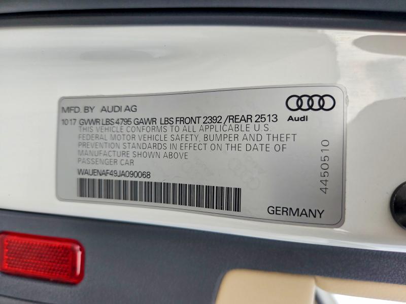 Aukcja sprzedaży 2018 Audi A4, vin: WAUENAF49JA090068, numer aukcji: 66818346