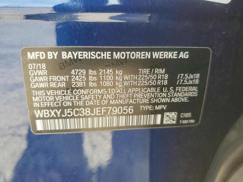 Продажа на аукционе авто 2018 Bmw X2, vin: WBXYJ5C38JEF79056, номер лота: 64400216