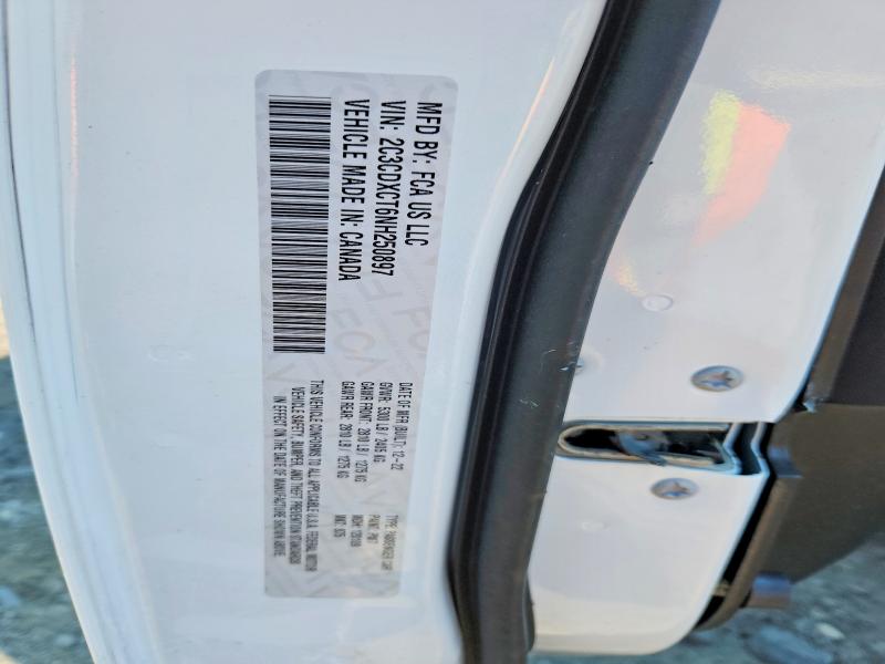 64382916 :رقم المزاد ، 2C3CDXCT6NH250897 vin ، 2022 Dodge Charger مزاد بيع