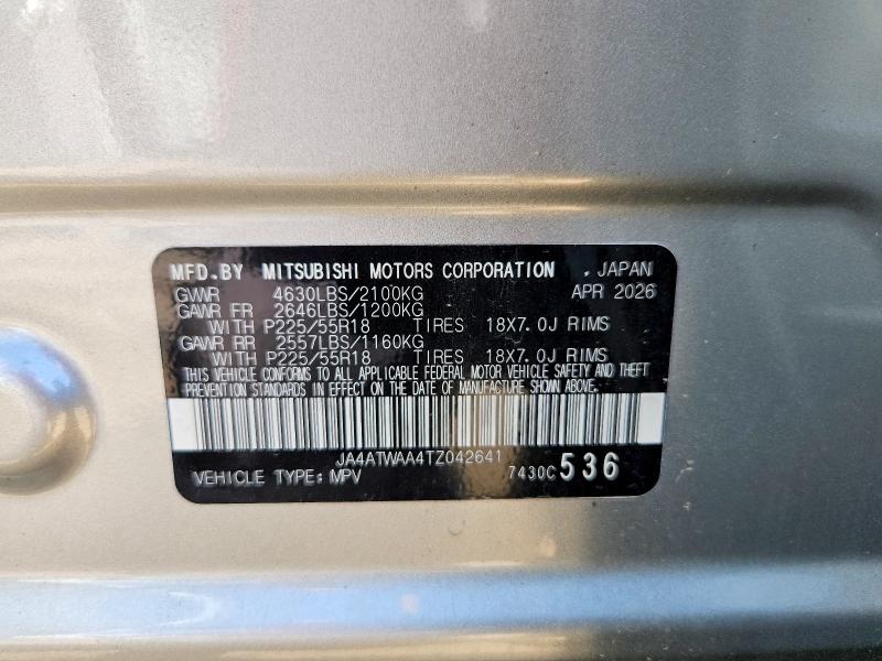 Продажа на аукционе авто 2026 Mitsubishi Eclipse Cross, vin: JA4ATWAA4TZ042641, номер лота: 65693916
