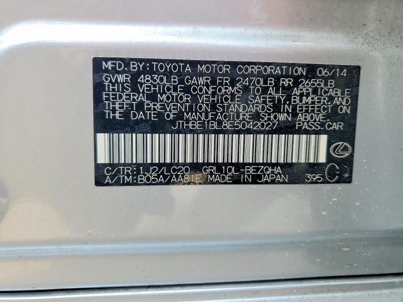 Продажа на аукционе авто 2014 Lexus Gs, vin: JTHBE1BL8E5042027, номер лота: 64239726