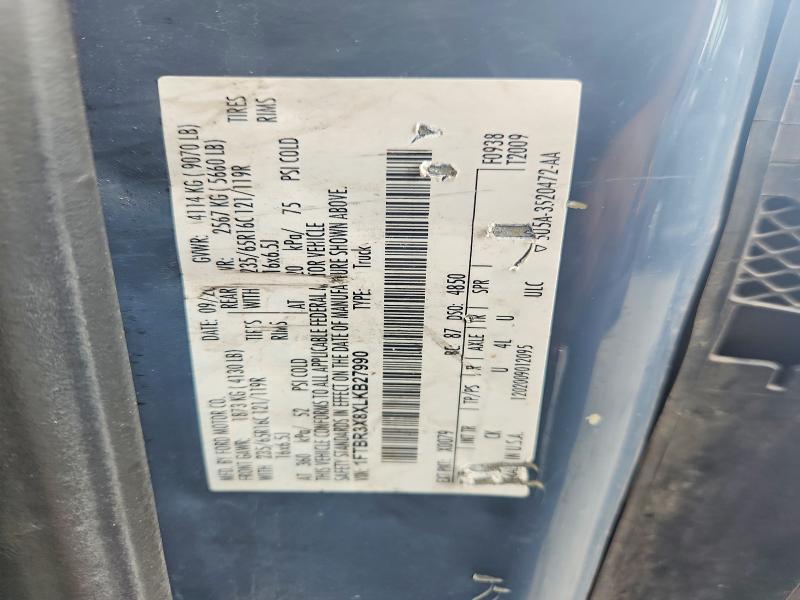 2020 Ford Transit მანქანა იყიდება აუქციონზე, vin: 1FTBR3X8XLKB27990, აუქციონის ნომერი: 63836546