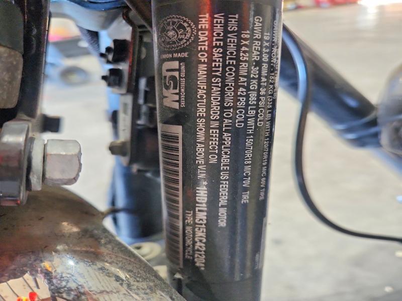2019 Harley-davidson Xl1200 მანქანა იყიდება აუქციონზე, vin: 1HD1LM315KC421204, აუქციონის ნომერი: 65821206