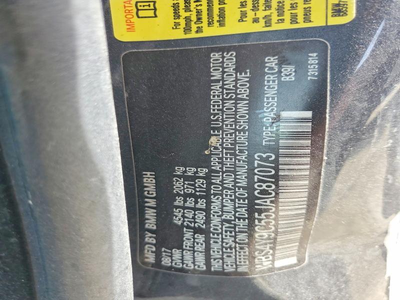 66034376 :رقم المزاد ، WBS4Y9C55JAC87073 vin ، 2018 Bmw M4 مزاد بيع