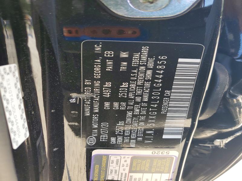 2020 Kia Optima მანქანა იყიდება აუქციონზე, vin: 5XXGT4L30LG444856, აუქციონის ნომერი: 64990606