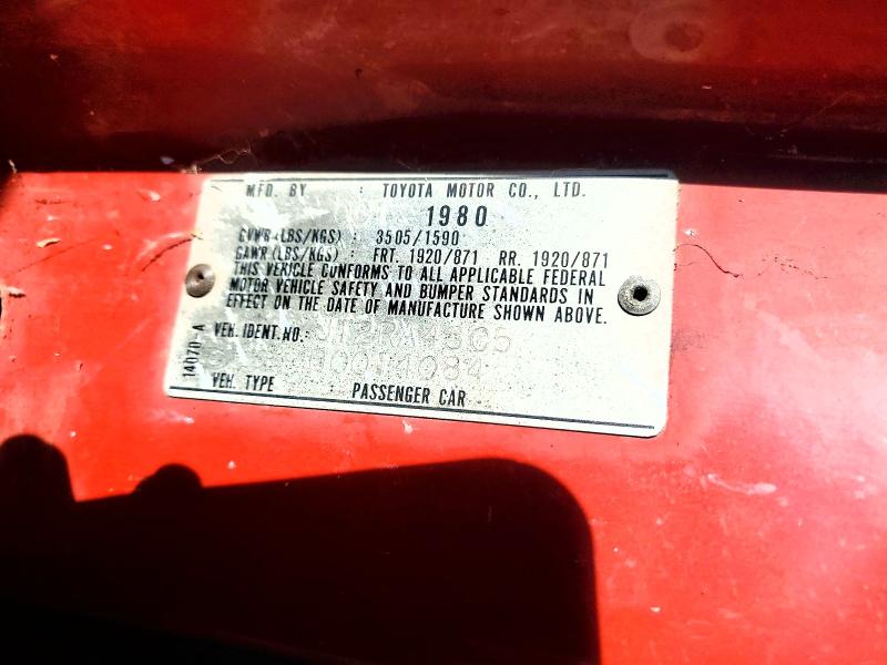 Aukcja sprzedaży 1981 Toyota Celica, vin: JT2RA43C5B0014084, numer aukcji: 65512246