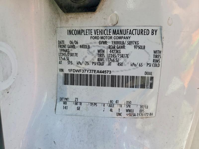 2007 Ford F350 მანქანა იყიდება აუქციონზე, vin: 1FDWF37Y37EA44573, აუქციონის ნომერი: 63473306