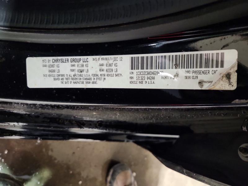 65122936 :رقم المزاد ، 1C3CDZCB0DN620427 vin ، 2013 Dodge Avenger مزاد بيع