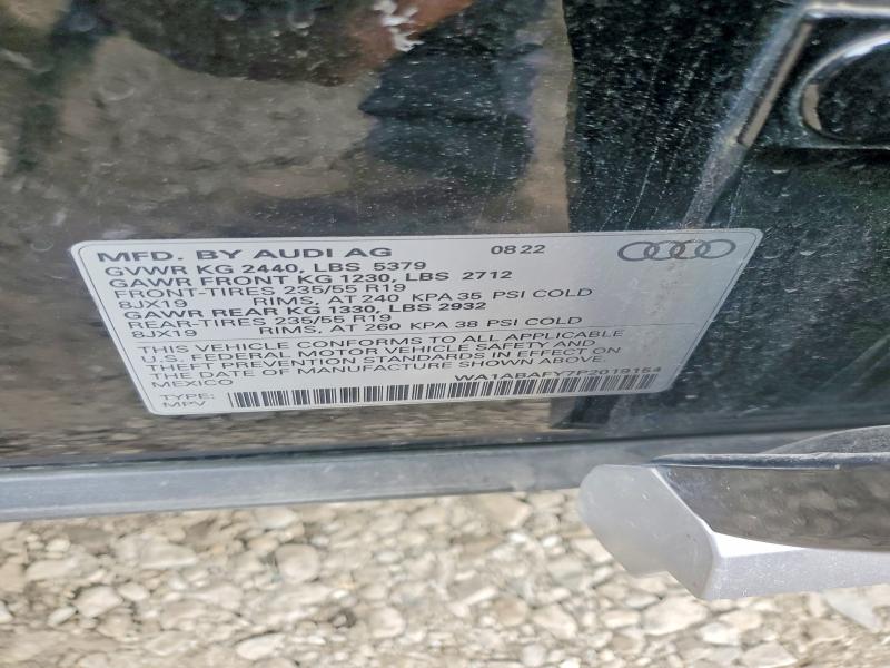 2023 Audi Q5 მანქანა იყიდება აუქციონზე, vin: WA1ABAFY7P2019154, აუქციონის ნომერი: 64377386