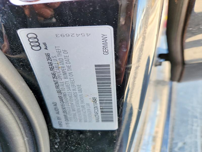 Aukcja sprzedaży 2016 Audi A6, vin: WAUCFAFC2GN104549, numer aukcji: 66100486