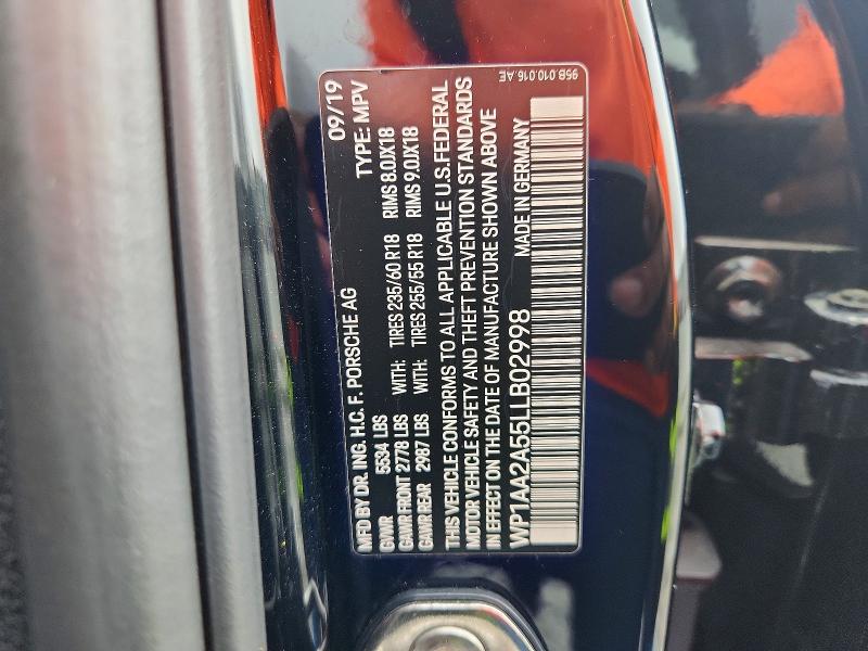 Aukcja sprzedaży 2020 Porsche Macan, vin: WP1AA2A55LLB02998, numer aukcji: 64189356