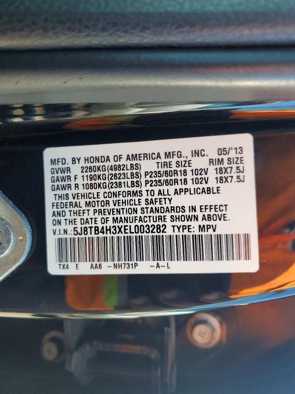 Продаж на аукціоні авто 2014 Acura Rdx, vin: 5J8TB4H3XEL003282, номер лоту: 66130926