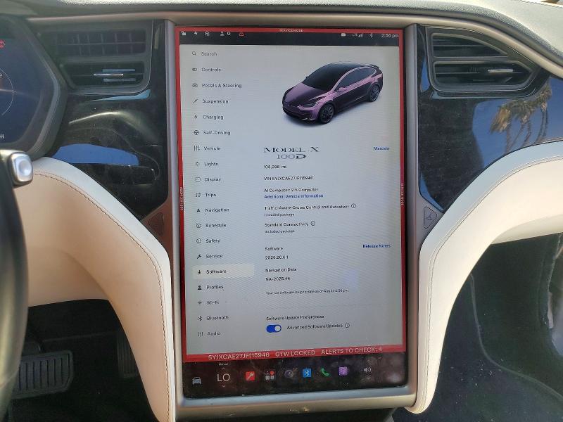 Продаж на аукціоні авто 2018 Tesla Model X, vin: 5YJXCAE27JF115946, номер лоту: 65482166