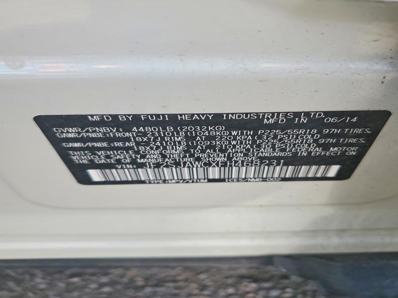 66251436 :رقم المزاد ، JF2SJAWCXFH468231 vin ، 2015 Subaru Forester مزاد بيع