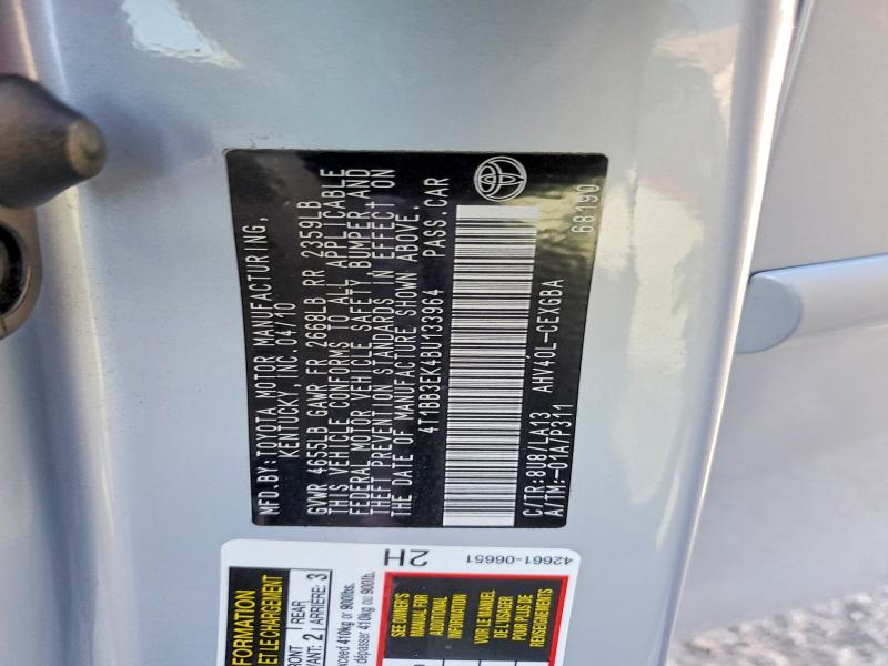 Продажа на аукционе авто 2011 Toyota Camry, vin: 4T1BB3EK4BU133964, номер лота: 65866766