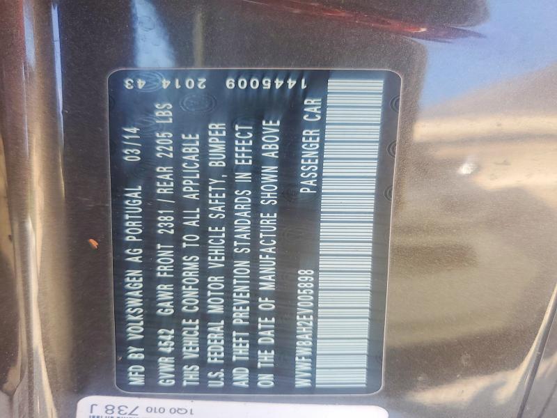 Aukcja sprzedaży 2014 Volkswagen Eos, vin: WVWFW8AH2EV005898, numer aukcji: 65273796
