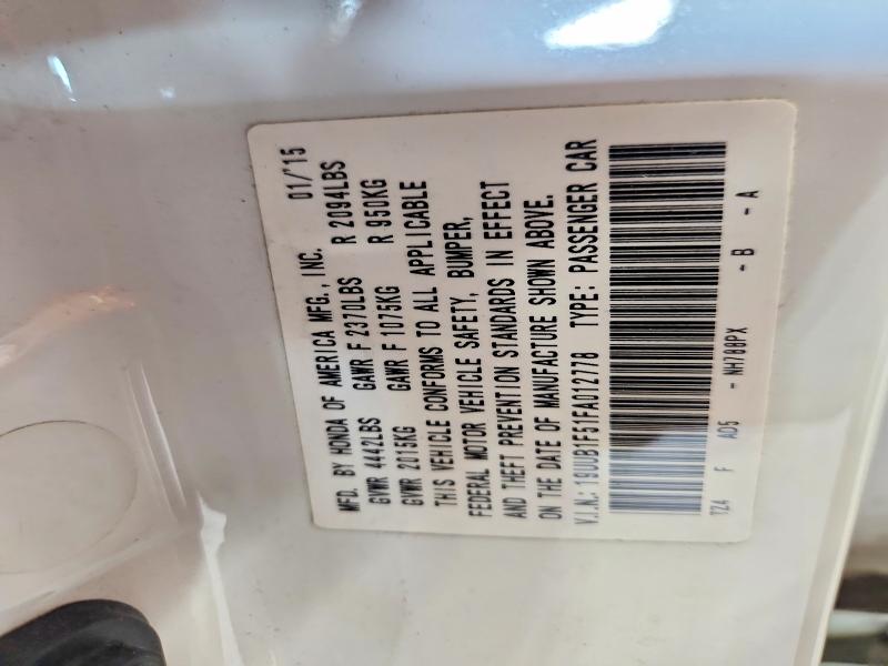 64724086 :رقم المزاد ، 19UUB1F51FA012778 vin ، 2015 Acura Tlx مزاد بيع