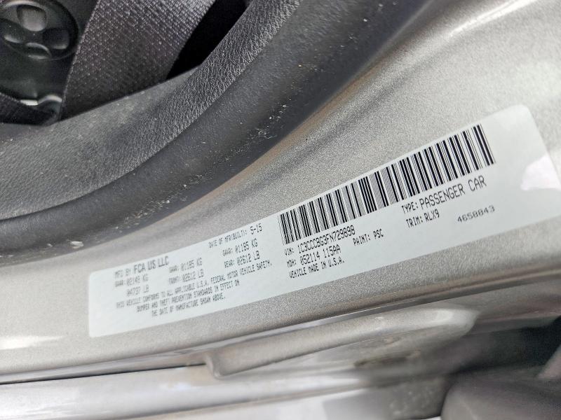 Продаж на аукціоні авто 2015 Chrysler 200, vin: 1C3CCCBG3FN729898, номер лоту: 64558396