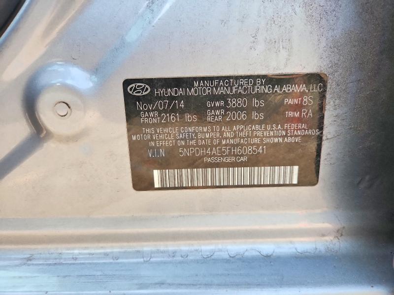 Продаж на аукціоні авто 2015 Hyundai Elantra, vin: 5NPDH4AE5FH608541, номер лоту: 64653216