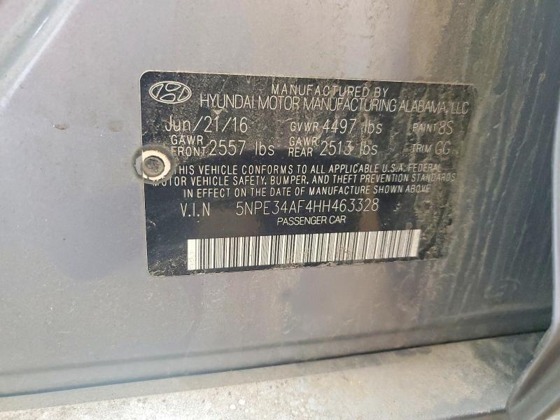 Продаж на аукціоні авто 2017 Hyundai Sonata, vin: 5NPE34AF4HH463328, номер лоту: 65562046