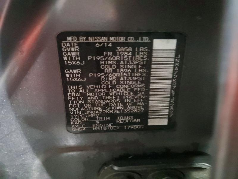 Продаж на аукціоні авто 2014 Nissan Cube, vin: JN8AZ2KR7ET352827, номер лоту: 64278786