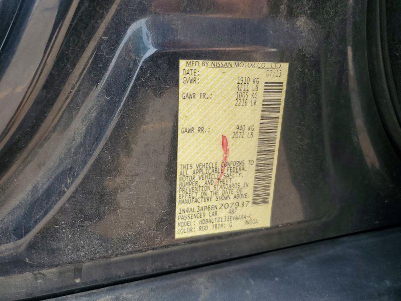 2014 Nissan Altima მანქანა იყიდება აუქციონზე, vin: 1N4AL3AP6EN207937, აუქციონის ნომერი: 64224446