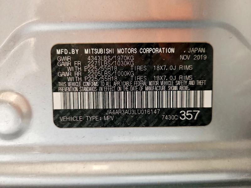 Aukcja sprzedaży 2020 Mitsubishi Outlander Sport, vin: JA4AR3AU3LU016147, numer aukcji: 66632046
