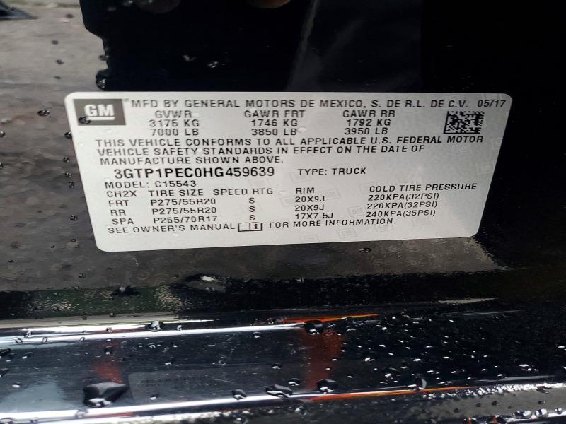 Продажа на аукционе авто 2017 Gmc Sierra, vin: 3GTP1PEC0HG459639, номер лота: 65575476