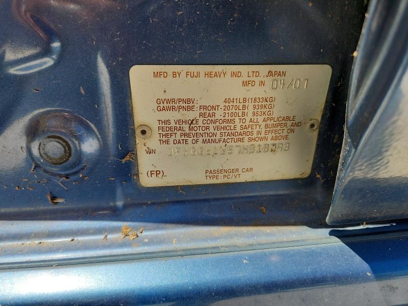 2007 Subaru Impreza მანქანა იყიდება აუქციონზე, vin: JF1GG61657H818793, აუქციონის ნომერი: 65740756