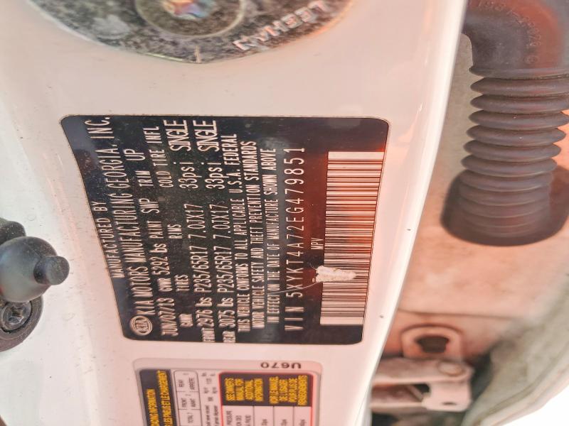 64146886 :رقم المزاد ، 5XYKT4A72EG479851 vin ، 2014 Kia Sorento مزاد بيع