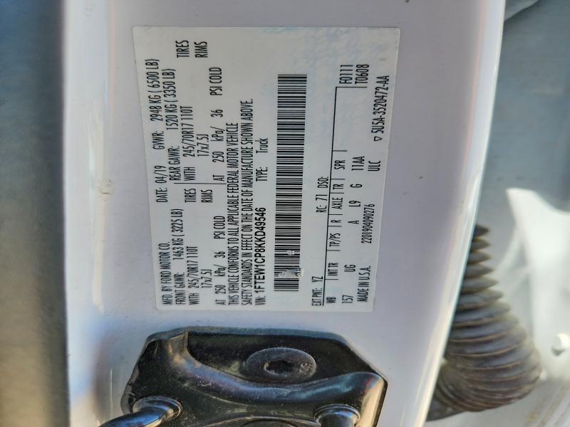 Продаж на аукціоні авто 2019 Ford F150, vin: 1FTEW1CP8KKD49546, номер лоту: 66018006
