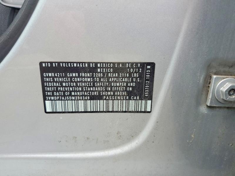 Продаж на аукціоні авто 2013 Volkswagen Jetta, vin: 3VWDP7AJ5DM398349, номер лоту: 66232656