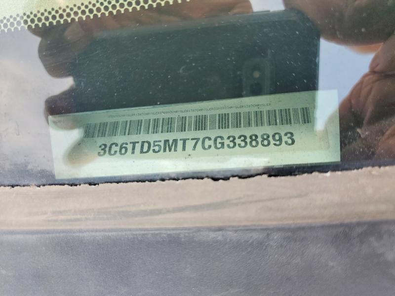 64140566 :رقم المزاد ، 3C6TD5MT7CG338893 vin ، 2012 Dodge Ram 2500 مزاد بيع