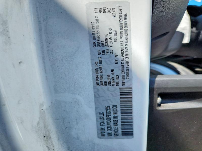 65650406 :رقم المزاد ، 3C6LRVDG8PE502335 vin ، 2023 Ram Promaster 2500 مزاد بيع