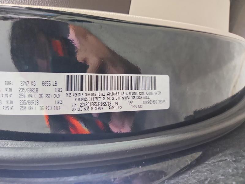 Aukcja sprzedaży 2018 Chrysler Pacifica, vin: 2C4RC1EG5JR102718, numer aukcji: 62647386