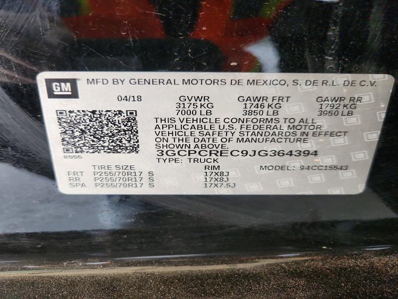Продажа на аукционе авто 2018 Chevrolet Silverado, vin: 3GCPCREC9JG364394, номер лота: 66936986