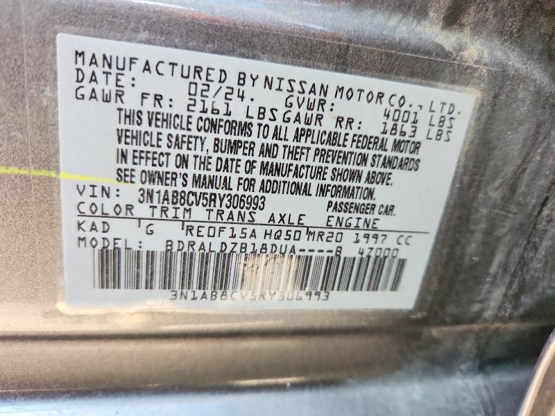 Продаж на аукціоні авто 2024 Nissan Sentra, vin: 3N1AB8CV5RY306993, номер лоту: 64816376