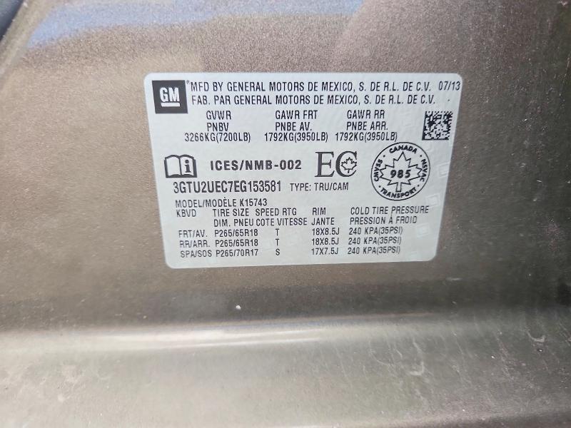Aukcja sprzedaży 2014 Gmc Sierra, vin: 3GTU2UEC7EG153581, numer aukcji: 65487876