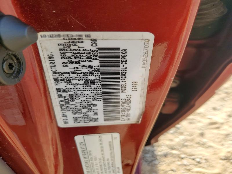 64568276 :رقم المزاد ، 4T1BE32K23U134821 vin ، 2003 Toyota Camry مزاد بيع